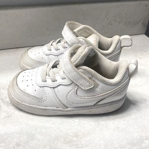 Nike toddler 8c. All white.